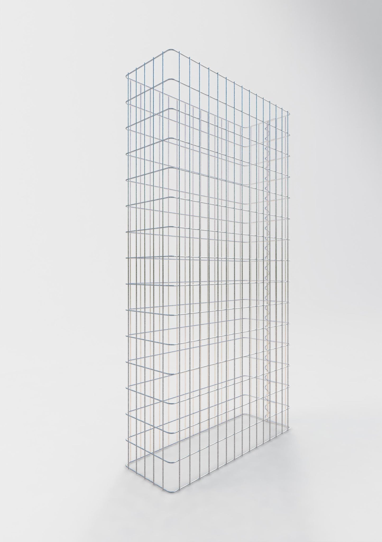 Valla de gaviones longitud 77 cm, altura 180 cm, profundidad 27 cm, malla 5 x 10 cm