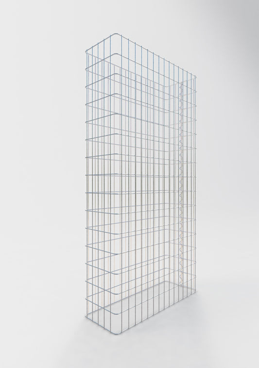Gabion – Clôture en fil de fer galvanisé – 77 x 180 x 27 cm