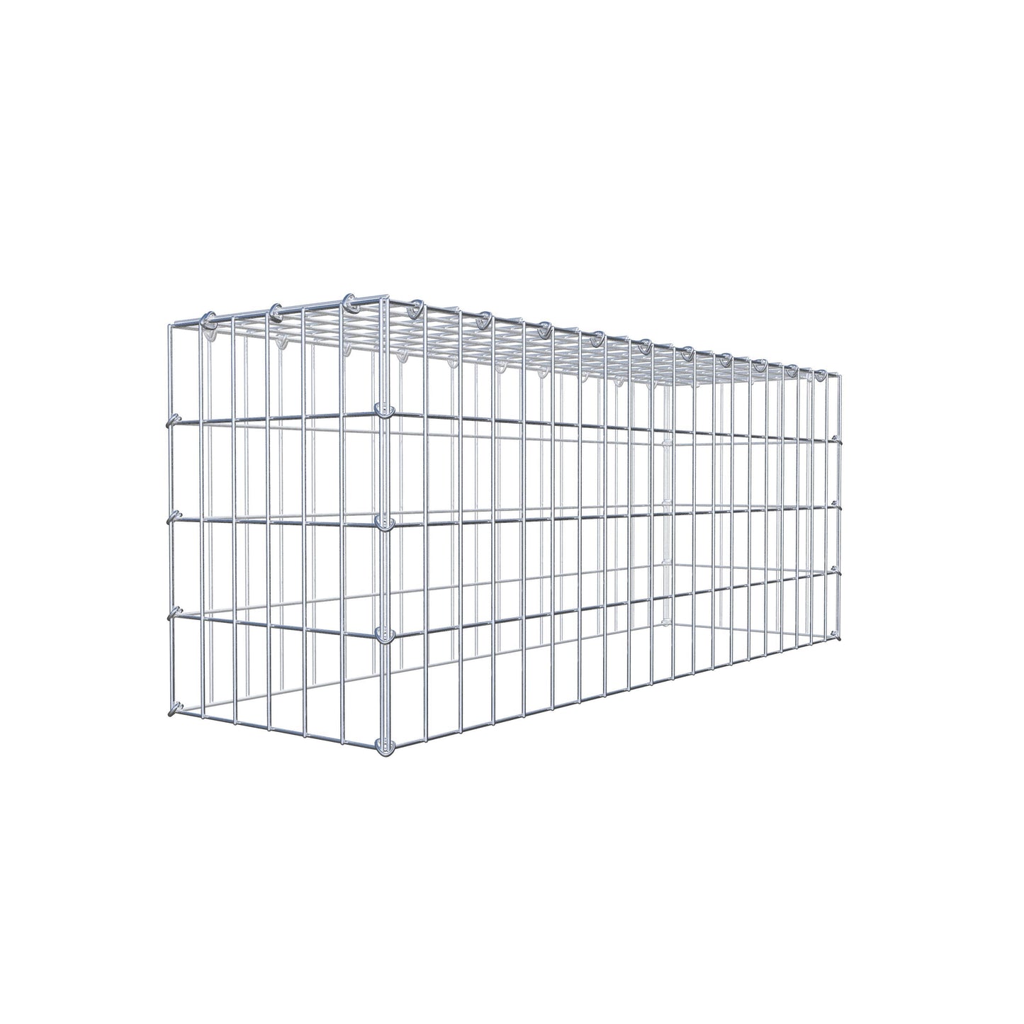 Gabião Tipo 3 100 cm x 40 cm x 30 cm (C x A x P), malhagem 5 cm x 10 cm, anel C