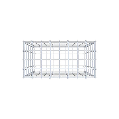 Gabion 50 cm x 40 cm x 20 cm (L x H x D), maskestørrelse 5 cm x 10 cm, C-ring