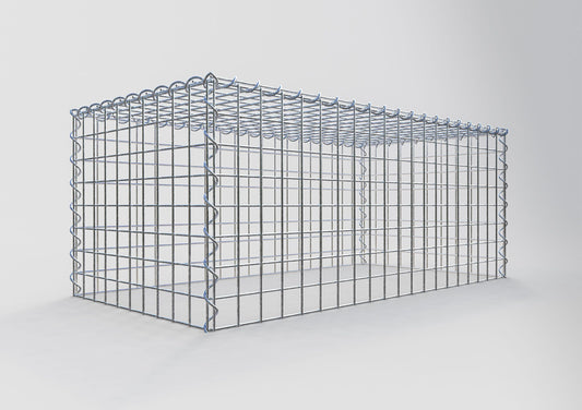 Gabião tipo 3 100 cm x 40 cm x 50 cm (C x A x P), malhagem 5 cm x 5 cm, espiral