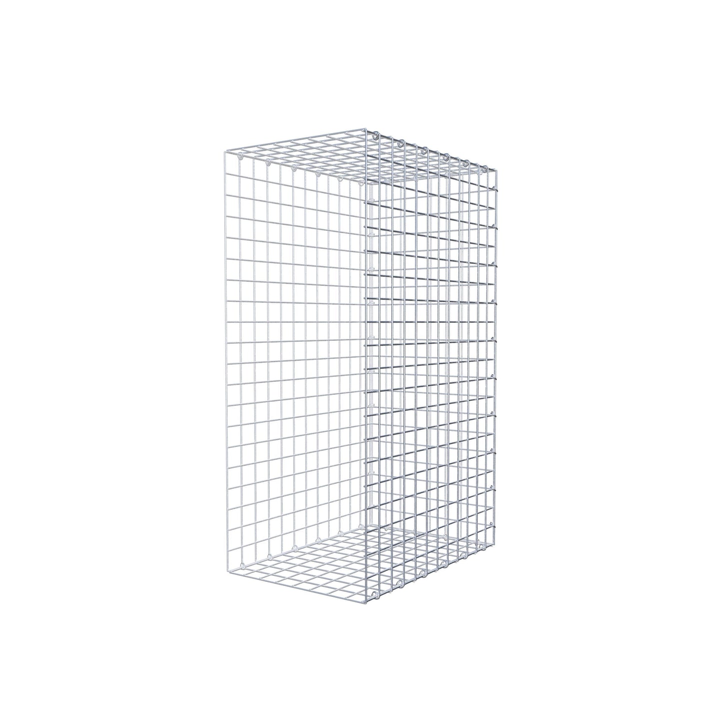 Type 2 oplegkorf 100 cm x 60 cm x 40 cm (L x H x D), maaswijdte 5 cm x 5 cm, C-ring