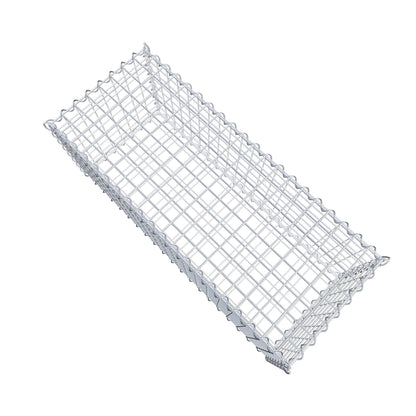Juego de 2 gaviones de 100 cm x 40 cm x 40 cm (largo x alto x fondo), malla de 5 x 5 cm, en espiral