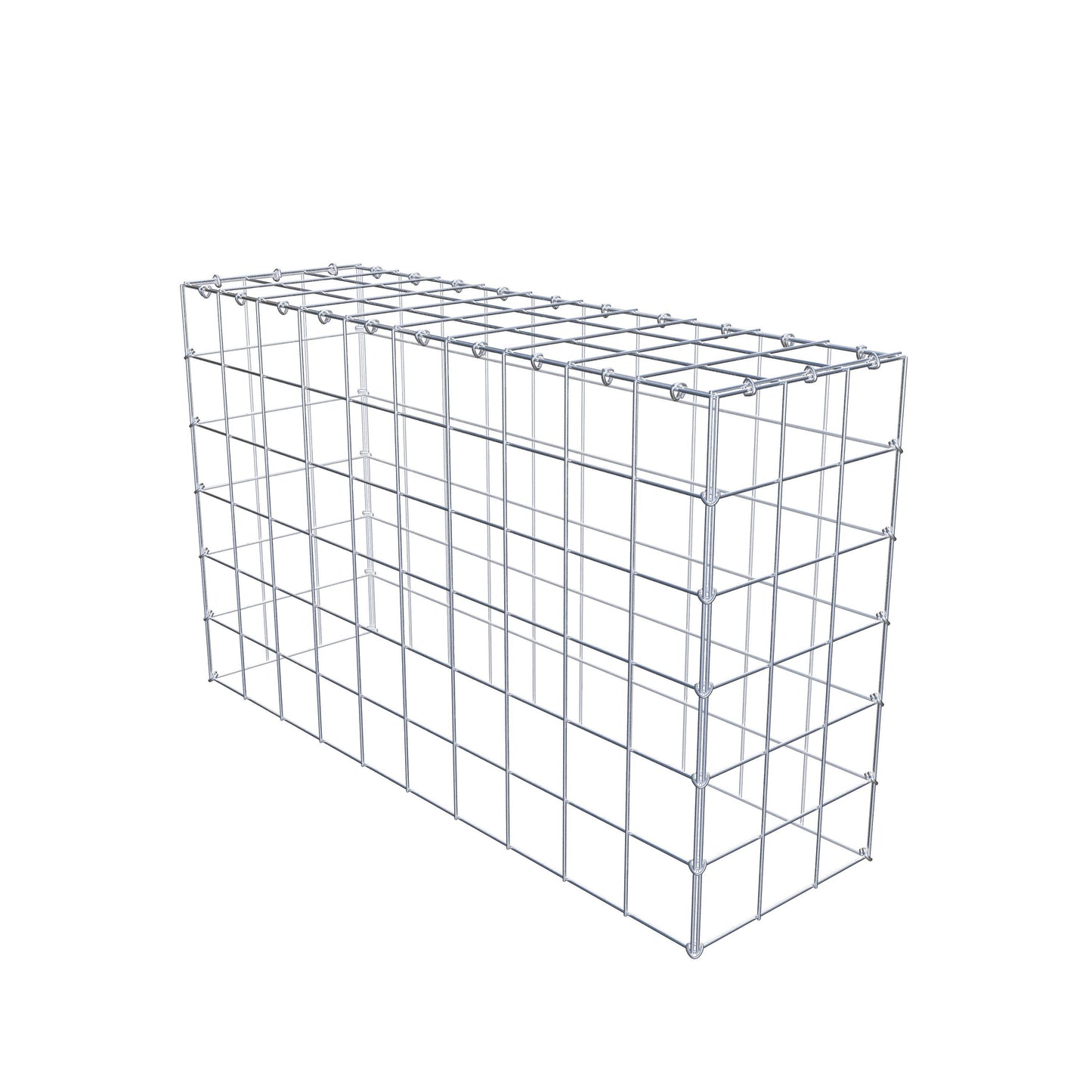 Type 3 oplegkorf 100 cm x 60 cm x 30 cm (L x H x D), maaswijdte 10 cm x 10 cm, C-ring
