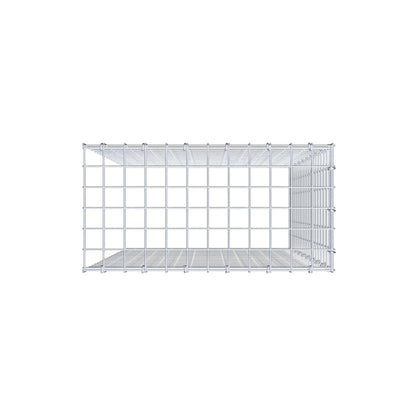 Gavión adicional tipo 4 100 cm x 60 cm x 30 cm (L x A x P), malla 5 cm x 5 cm, anillo en C