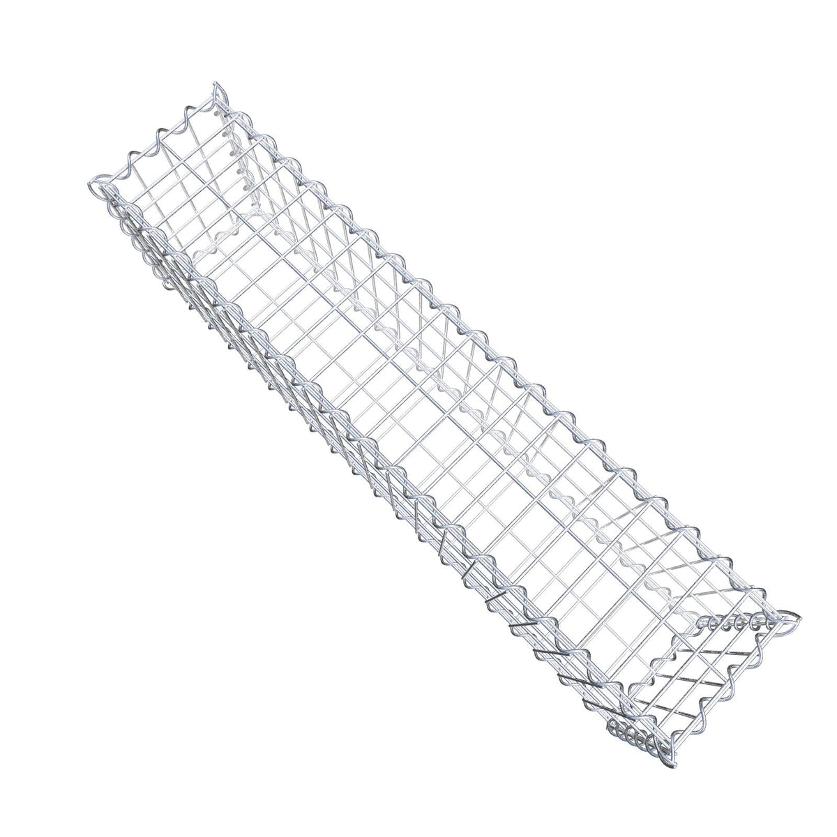 Gabion 100 cm x 30 cm x 20 cm (L x H x D), mesh size 5 cm x 10 cm, spiral