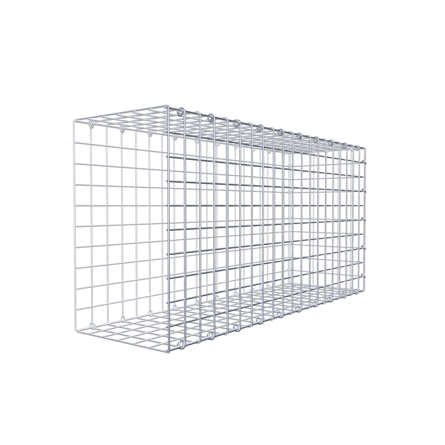 Gavión acoplable tipo 2 100 cm x 50 cm x 30 cm (L x A x P), malla 5 cm x 5 cm, anillo en C