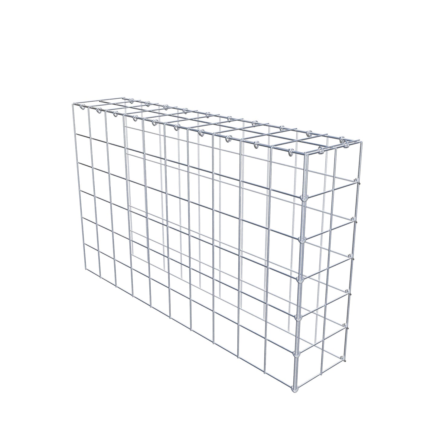 Type 4 oplegkorf 100 cm x 60 cm x 20 cm (L x H x D), maaswijdte 10 cm x 10 cm, C-ring