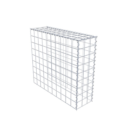 Aangegroeide schanskorf type 4 100 cm x 90 cm x 30 cm (L x H x D), maaswijdte 10 cm x 10 cm, spiraal