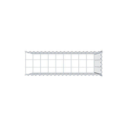 Aangebouwde schanskorf type 4 100 cm x 70 cm x 30 cm (L x H x D), maaswijdte 10 cm x 10 cm, spiraal