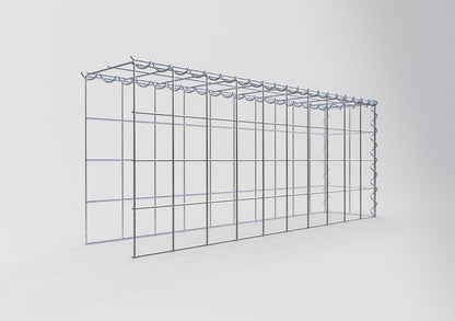 Add-on schanskorf type 4 100 cm x 40 cm x 20 cm (L x H x D), maaswijdte 10 cm x 10 cm, spiraalvormig