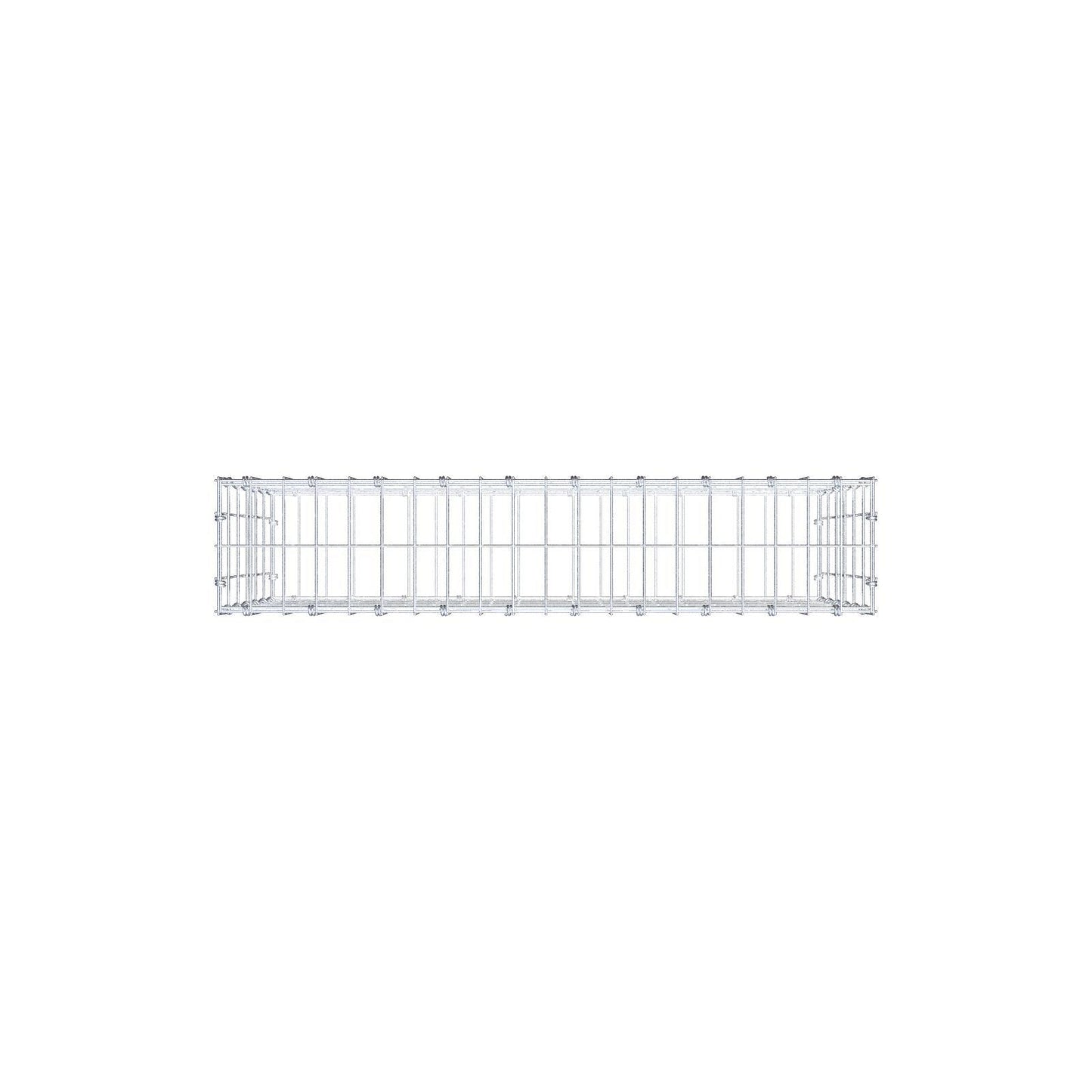 Gabion 100 cm x 60 cm x 20 cm (L x H x P), mailles 5 x 10 cm, anneau en spirale
