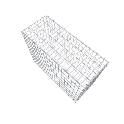 Schanskorf 100 cm x 80 cm x 40 cm (L x H x D), maaswijdte 5 x 10 cm, spiraalring