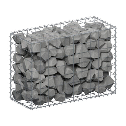 Gabion 100 cm x 70 cm x 40 cm (L x H x P), mailles 10 cm x 10 cm, spirale