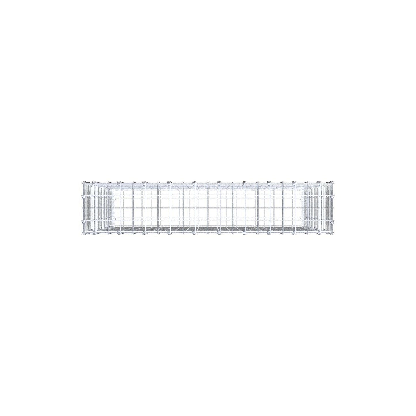 Schanskorf 100 cm x 100 cm x 20 cm (L x H x D), maaswijdte 5 x 5 cm, spiraalring