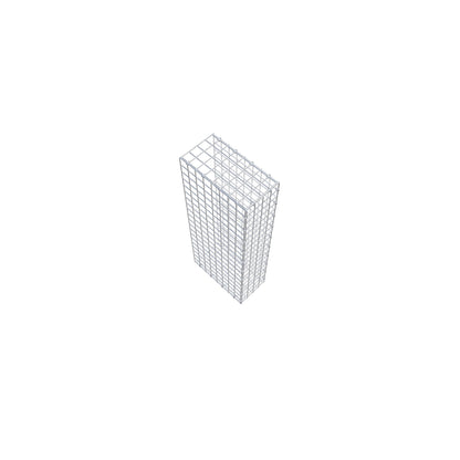 Monteret gabion type 2 100 cm x 40 cm x 20 cm (L x H x D), maskestørrelse 5 cm x 5 cm, C-ring
