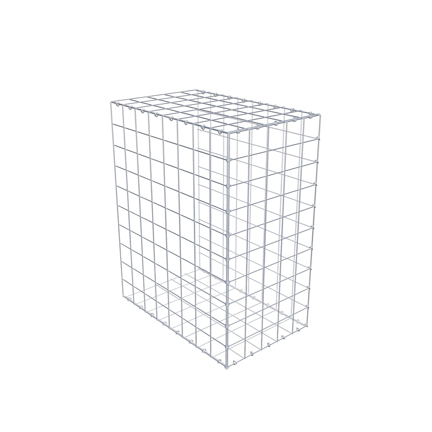 Type 2 oplegkorf 100 cm x 80 cm x 50 cm (L x H x D), maaswijdte 10 cm x 10 cm, C-ring
