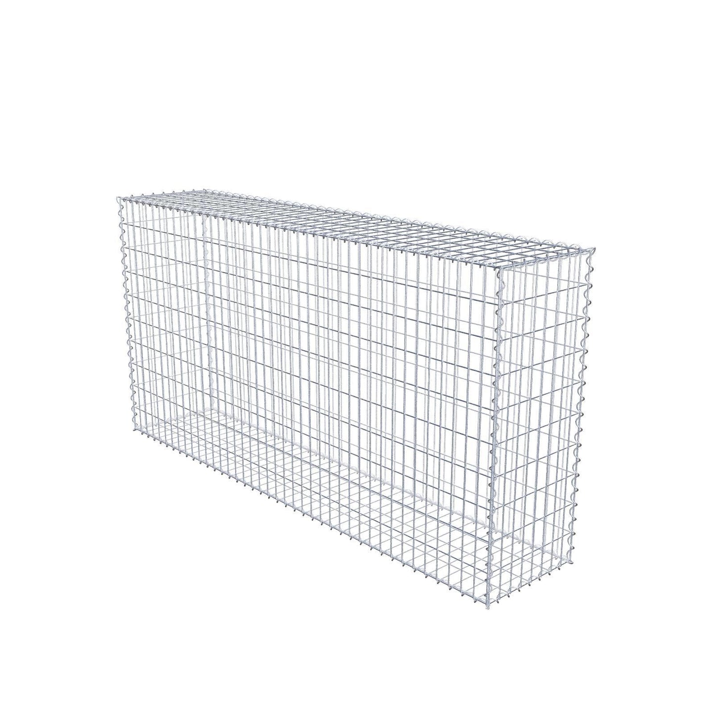 Schanskorf 200 cm x 100 cm x 40 cm (L x H x D), maaswijdte 5 cm x 10 cm, spiraalvormig