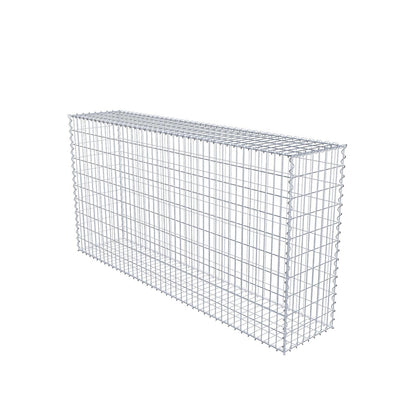 Schanskorf 200 cm x 100 cm x 40 cm (L x H x D), maaswijdte 5 cm x 10 cm, spiraalvormig