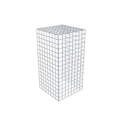 Monteret gabion type 4 80 cm x 40 cm x 40 cm (L x H x D), maskestørrelse 5 cm x 5 cm, C-ring
