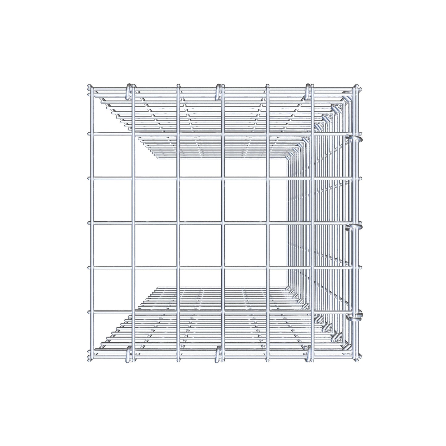 Add-on schanskorf type 4 100 cm x 30 cm x 30 cm (L x H x D), maaswijdte 5 cm x 5 cm, C-ring