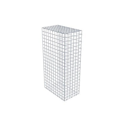 Gavión acoplable tipo 2 100 cm x 50 cm x 30 cm (L x A x P), malla 5 cm x 5 cm, anillo en C