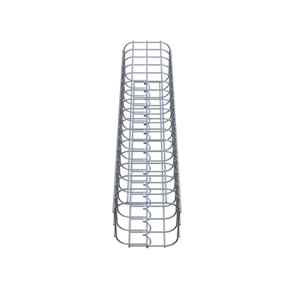 Schanskorfzuil vierkant 17 cm x 17 cm, 80 cm hoog, MW 5 cm x 5 cm