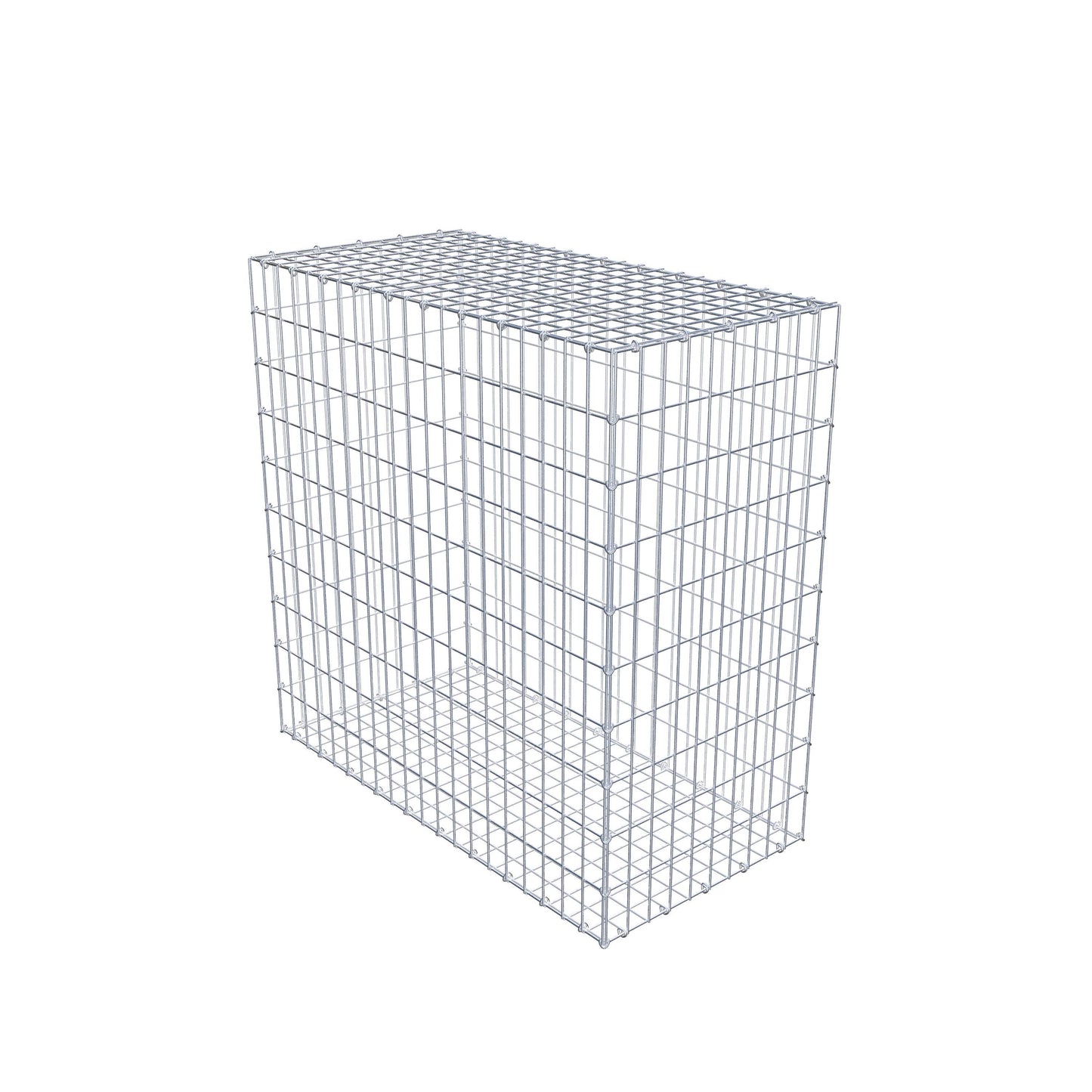 Gabbione 100 cm x 100 cm x 50 cm (L x H x P), maglia 5 cm x 10 cm, anello a C