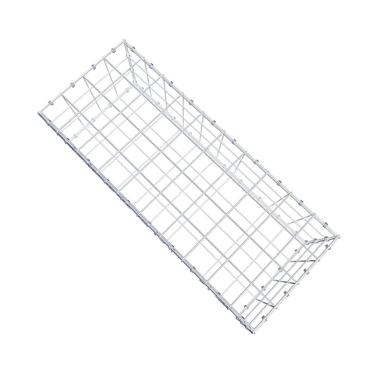 Gabion 100 cm x 30 cm x 40 cm (L x H x D), mesh size 10 x 10 cm, spiral ring