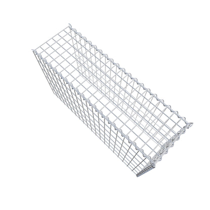 Gabion rapporté type 4 100 cm x 60 cm x 30 cm (L x H x P), mailles 5 cm x 10 cm, spirale