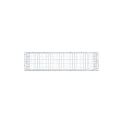 Gabion 200 cm x 100 cm x 50 cm (L x H x D), maskestørrelse 5 x 10 cm, spiralring