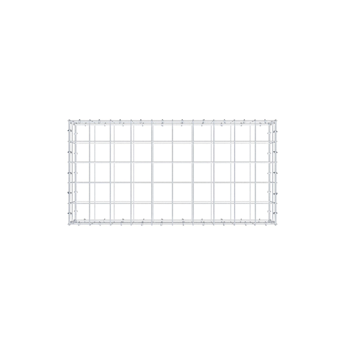 Schanskorf 100 cm x 20 cm x 50 cm (L x H x D), maaswijdte 10 cm x 10 cm, C-ring