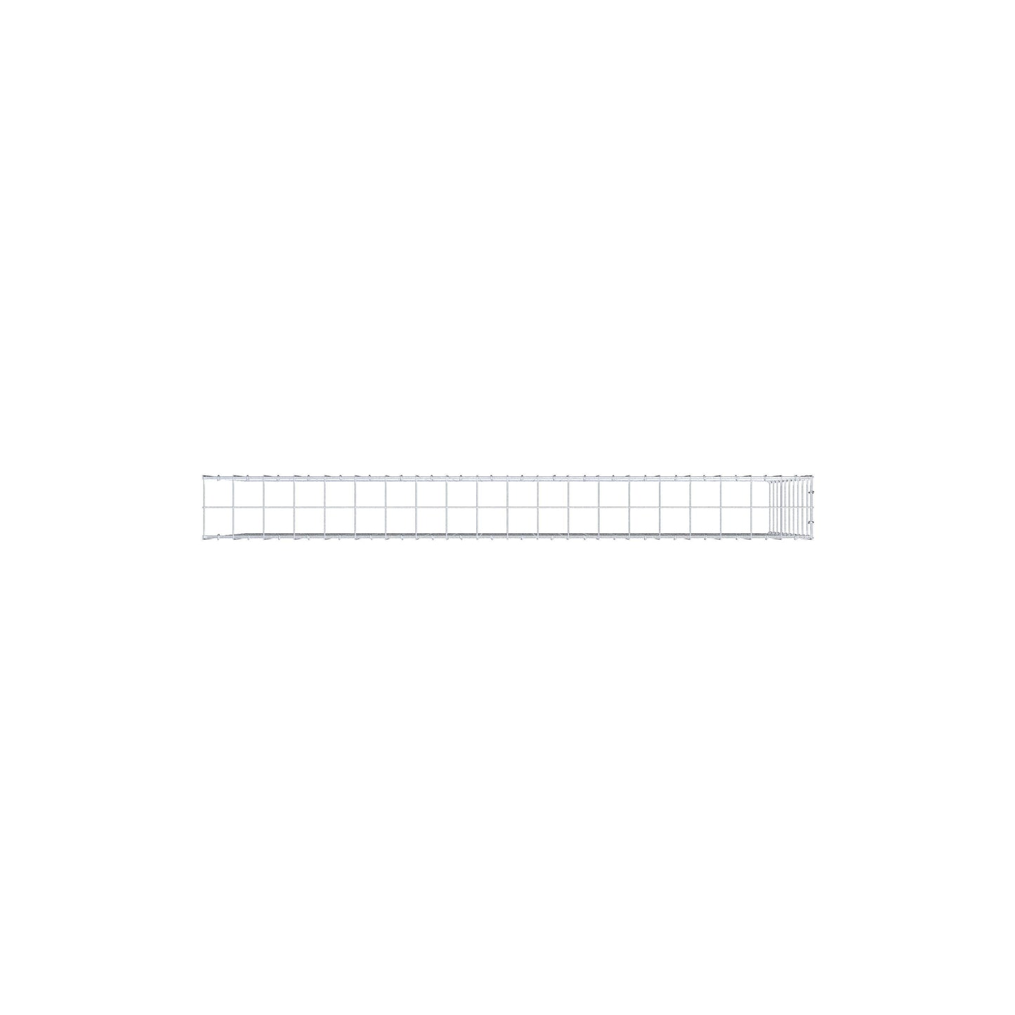 Mounted gabion type 4 200 cm x 100 cm x 20 cm (L x H x D), mesh size 10 cm x 10 cm, C-ring