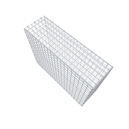 Gabion 100 cm x 80 cm x 30 cm (L x H x P), mailles 5 cm x 5 cm, anneau en C