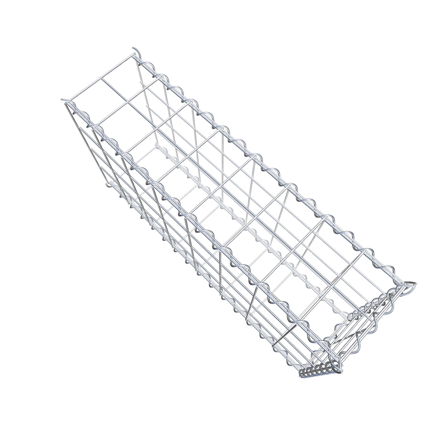 Add-on schanskorf type 2 80 cm x 40 cm x 20 cm (L x H x D), maaswijdte 10 cm x 10 cm, spiraalvormig