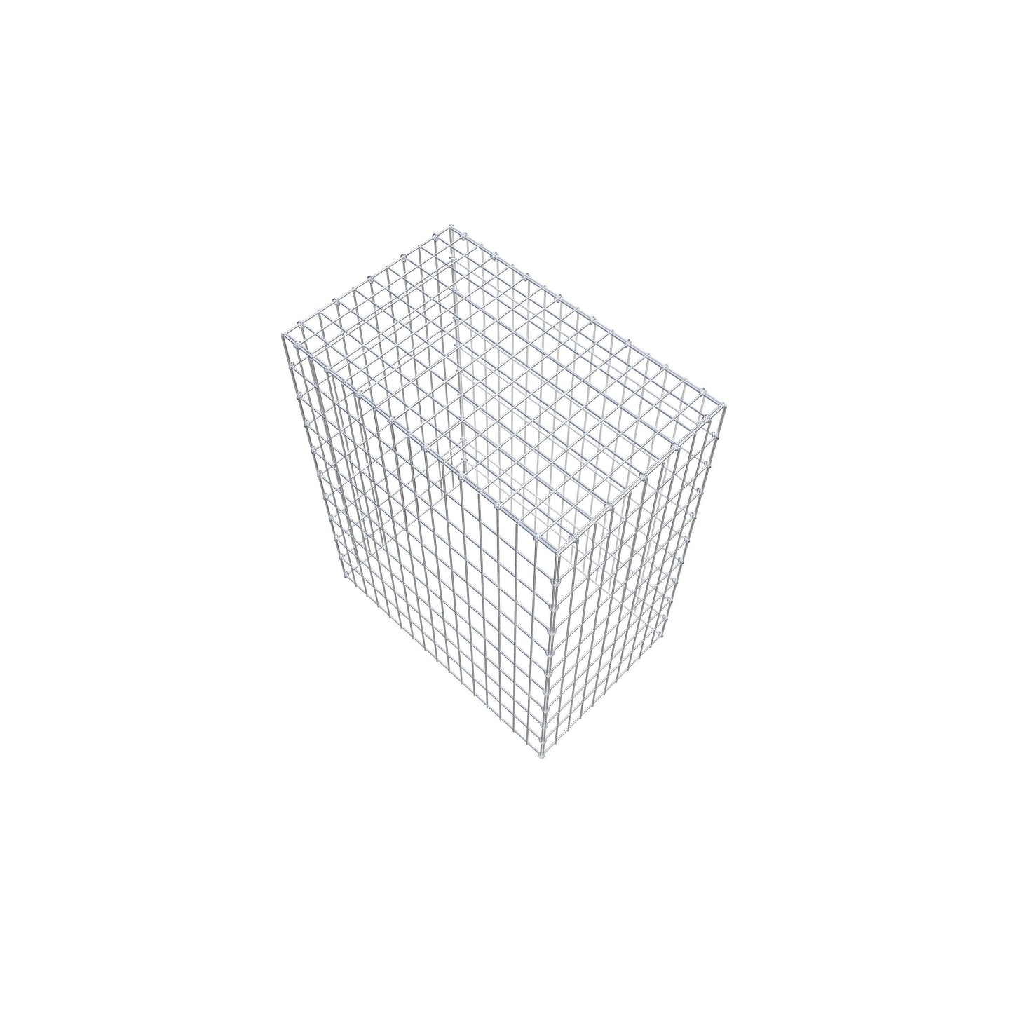 Monteret gabion type 3 100 cm x 80 cm x 50 cm (L x H x D), maskestørrelse 5 cm x 10 cm, C-ring