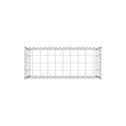 Gabion rapporté type 3 100 cm x 50 cm x 40 cm (L x H x P), mailles 10 cm x 10 cm, spirale