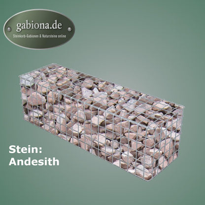 Gabião galvanizado a quente 102 cm x 32 cm x 32 cm, malhagem 5 cm x 5 cm, totalmente soldado