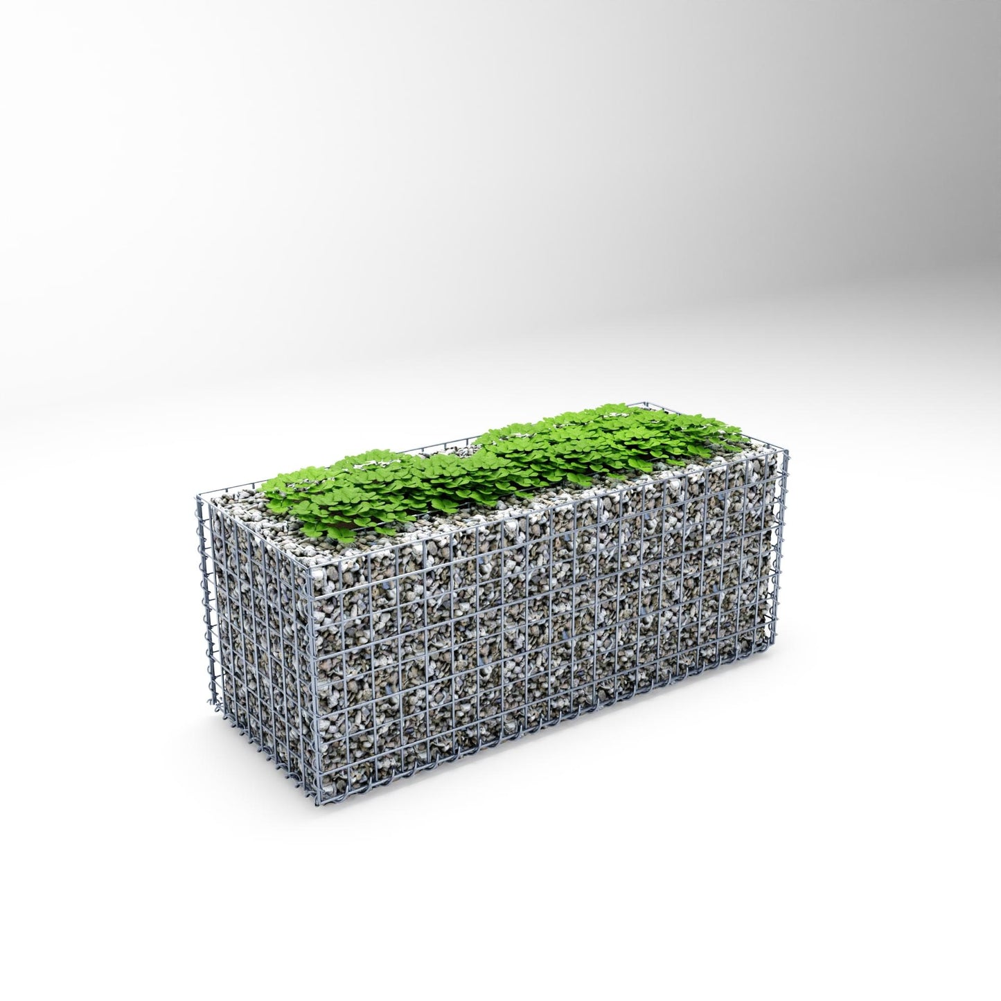 Højbed firkantet 100 cm x 40 cm x 40 cm (L x H x D), maskestørrelse 5 x 5 cm, vægtykkelse 10 cm