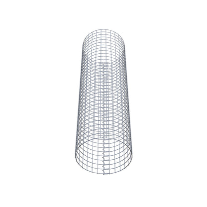 Columna de gaviones redonda 47 cm de diámetro, 160 cm de altura, malla 5 cm x 5 cm