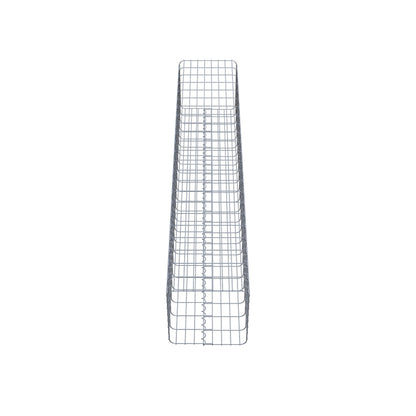 Colonne de gabion carrée 42 cm x 42 cm, 230 cm de hauteur, MW 5 cm x 10 cm