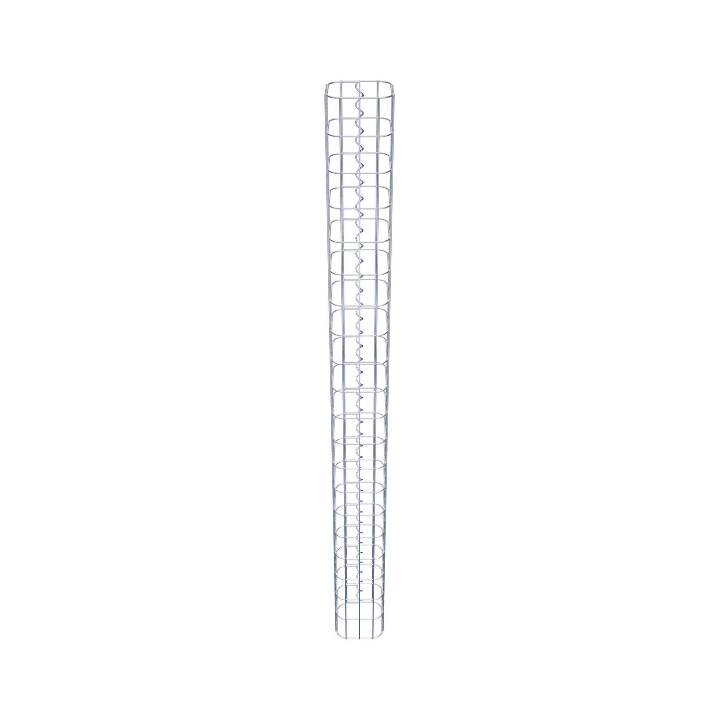 Gabionsøjle, firkantet, varmgalvaniseret, 17 cm x 17 cm, 200 cm højde, MW 5 cm x 10 cm