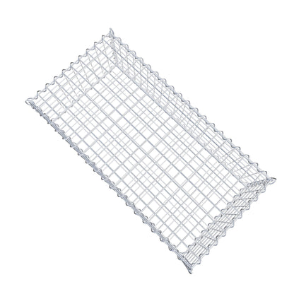Gabião 100 cm x 30 cm x 50 cm (C x A x P), malhagem 5 cm x 5 cm, espiral