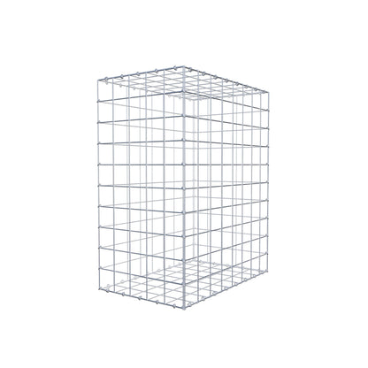 Gabion 100 cm x 80 cm x 50 cm (L x H x D), maskestørrelse 10 cm x 10 cm, C-ring