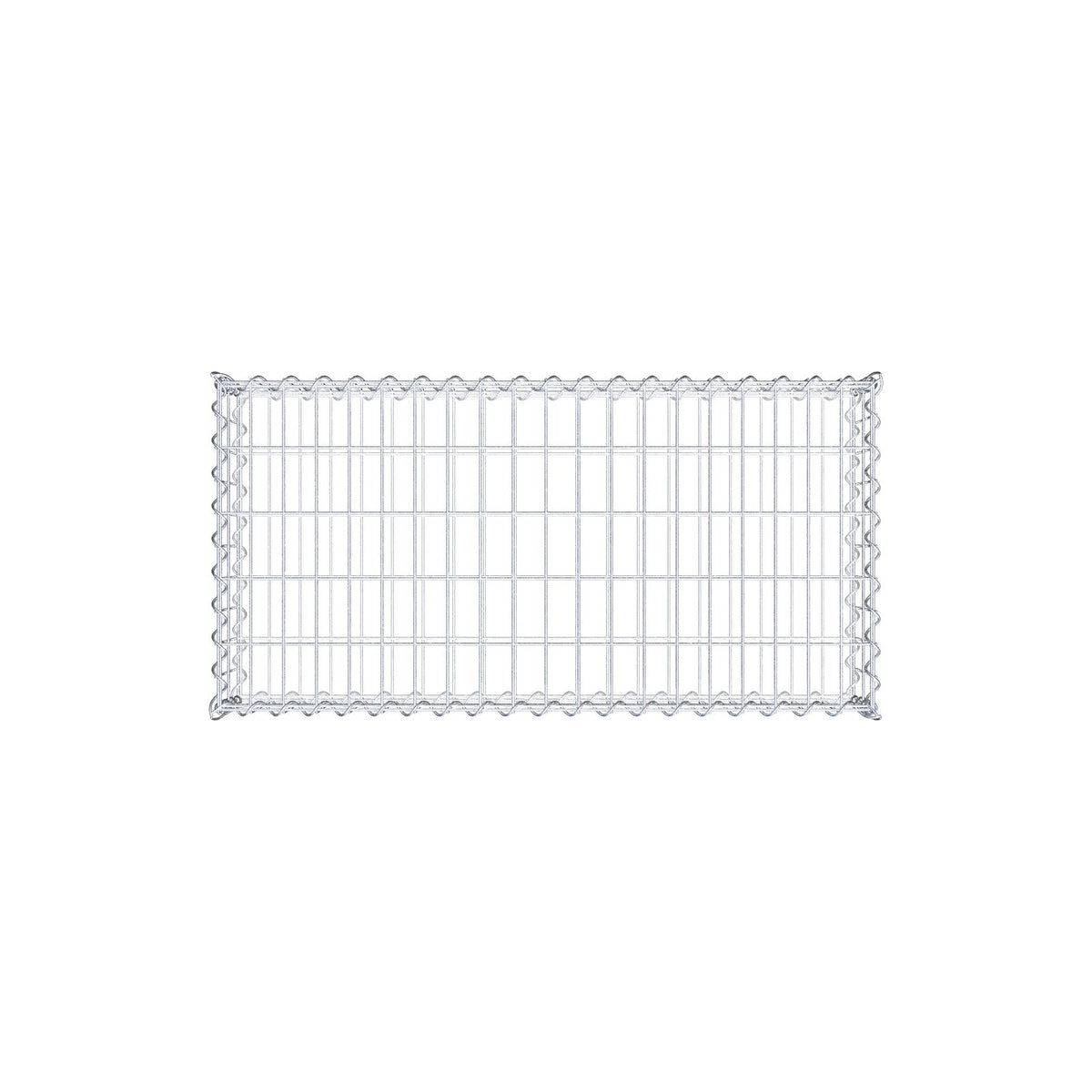 Gabione 100 cm x 20 cm x 50 cm (L x H x T), Maschenweite 5 cm x 10 cm, Spirale