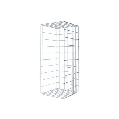 Opzetpaal type 2 100 cm x 40 cm x 40 cm, maaswijdte 5 cm x 10 cm, C-ring