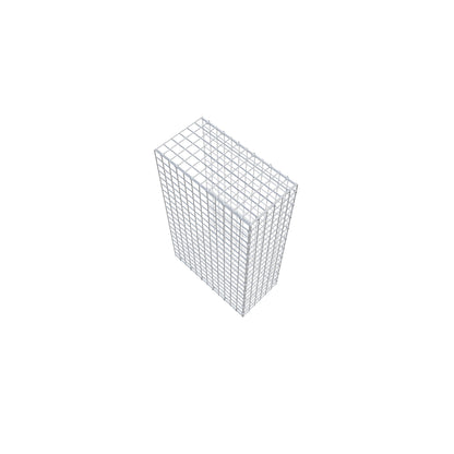 Bevestigbare schanskorf type 2 100 cm x 60 cm x 30 cm (L x H x D), maaswijdte 5 cm x 5 cm, C-ring