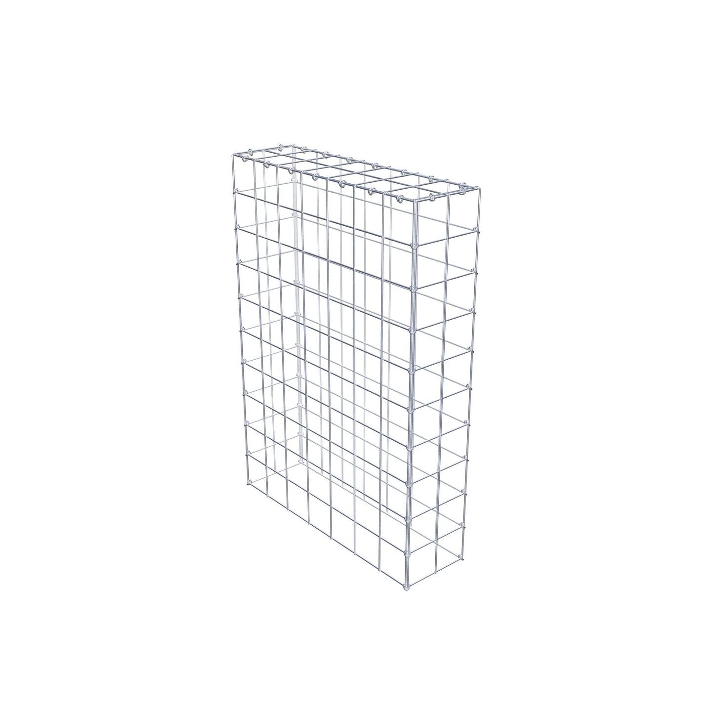 Monteret gabion type 3 100 cm x 70 cm x 20 cm (L x H x D), maskestørrelse 10 cm x 10 cm, C-ring