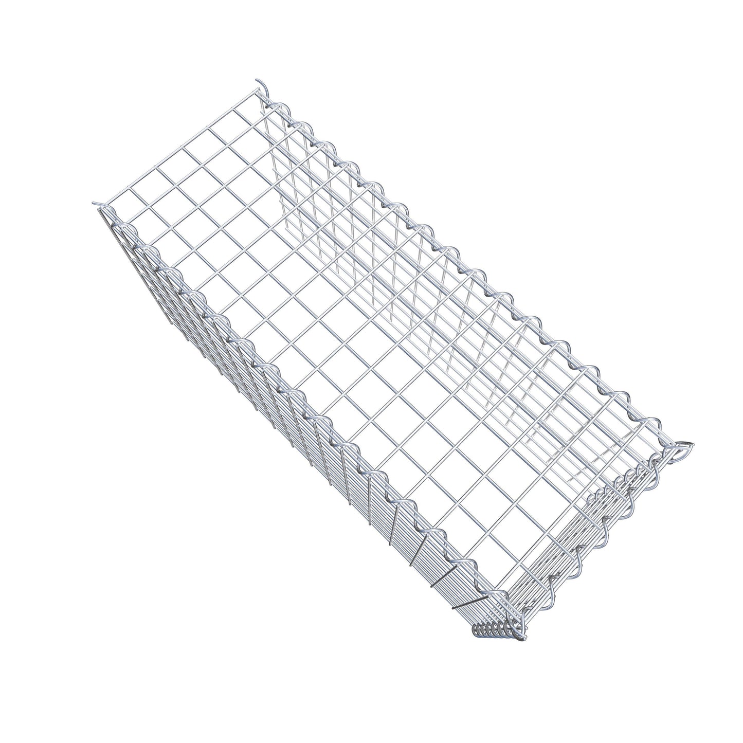 Add-on schanskorf type 4 80 cm x 40 cm x 30 cm (L x H x D), maaswijdte 5 cm x 5 cm, spiraalvormig
