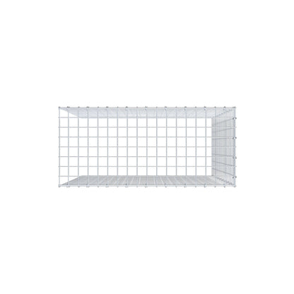 Monteret gabion type 4 100 cm x 90 cm x 40 cm (L x H x D), maskestørrelse 5 cm x 5 cm, C-ring